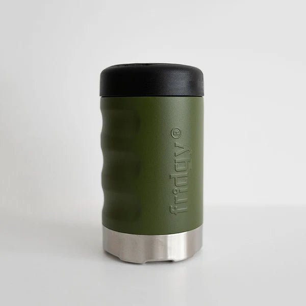 Fridgy 375ml Grip Series Can Cooler Commando Green