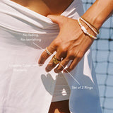Atolea "Double Trouble" Ring Set