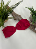 Tsunami Swim One Mile Bandeau Top Red