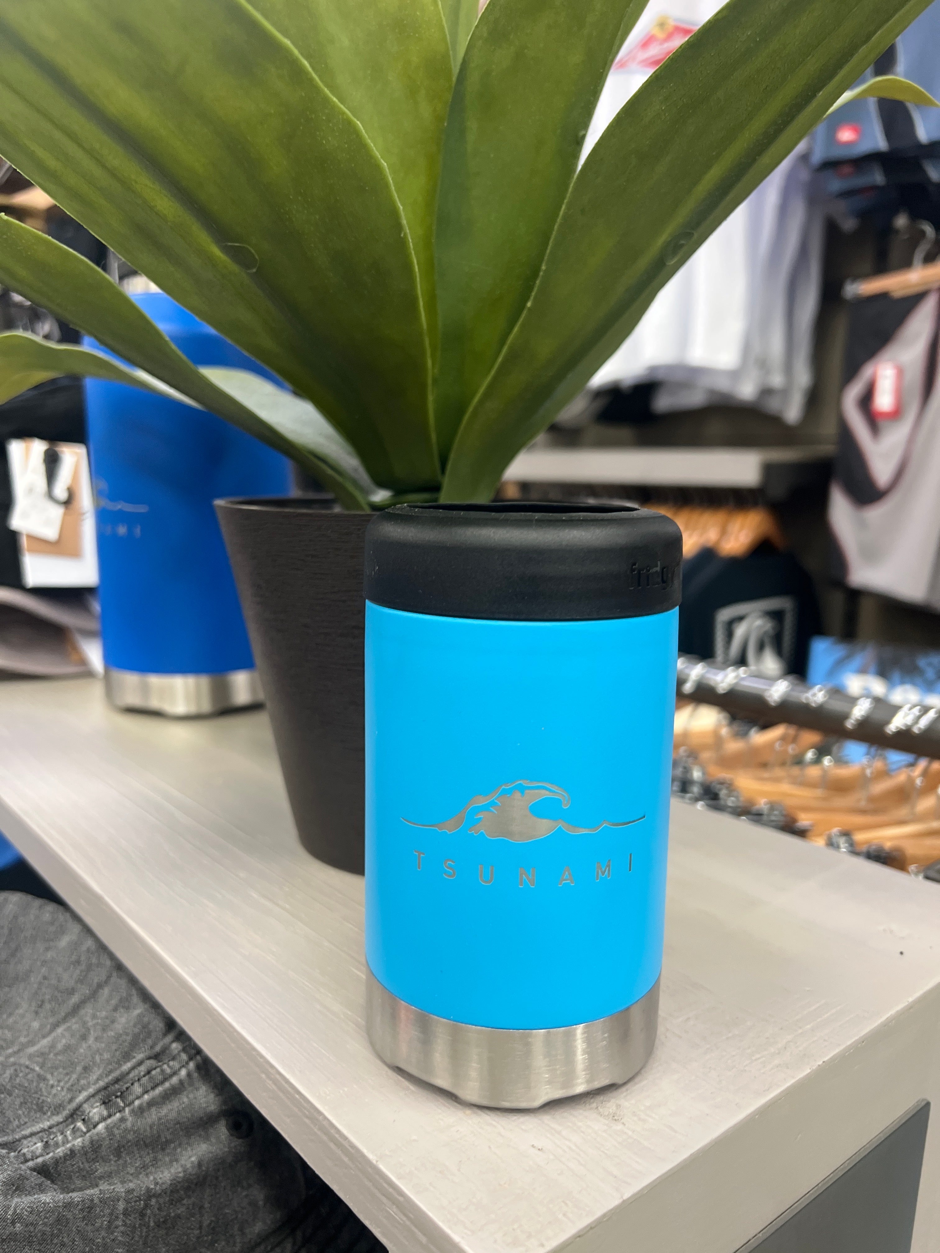Fridgy 375ml Grip Series Can Cooler Laser Blue