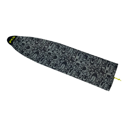 FCS Stretch Long Board 10'0" Monogram Coal/Lime