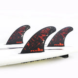 FCS II Filipe Toledo PC XS Black/Red Tri Retail Fins