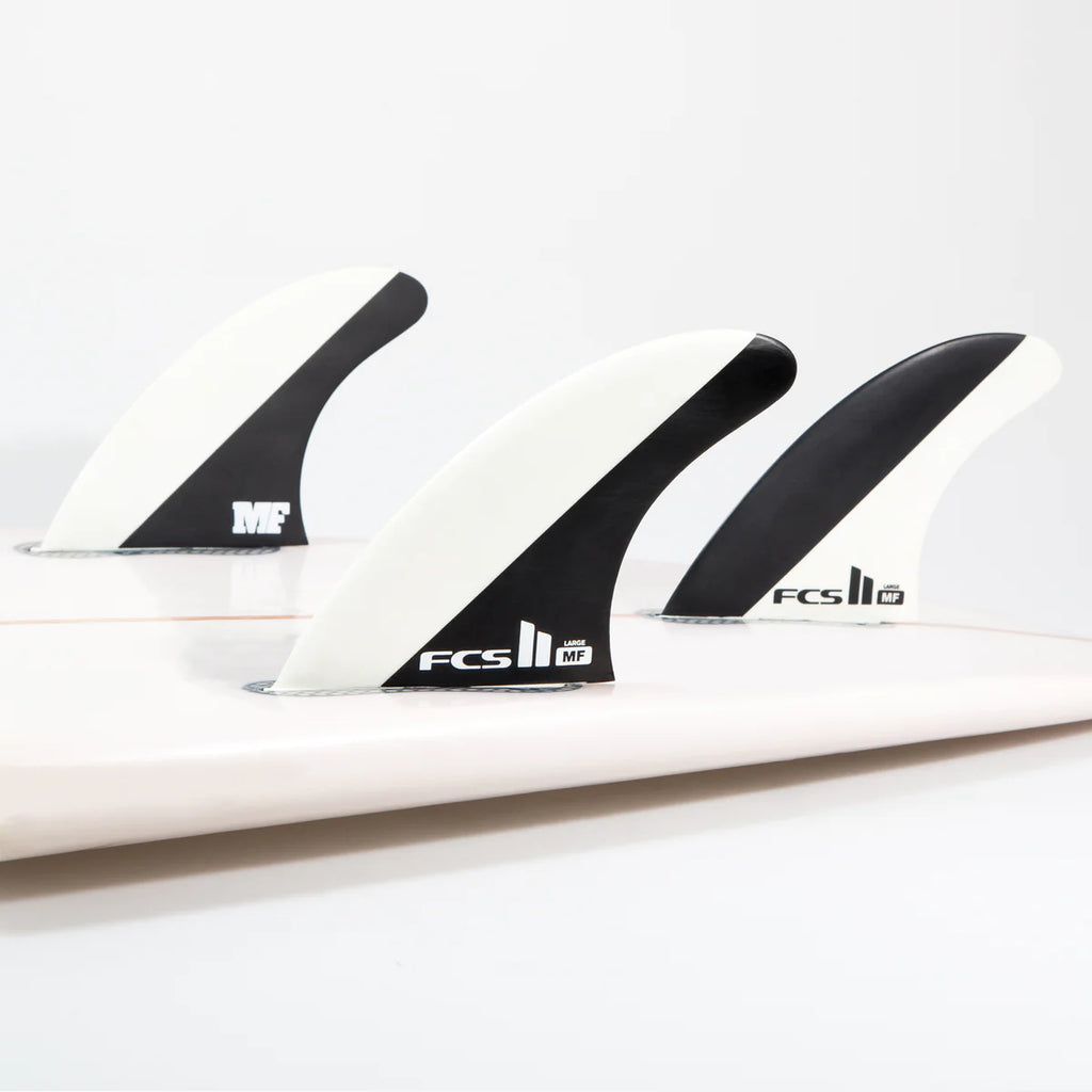 FCS II Mick Fanning PC Black/White Medium Tri Fins