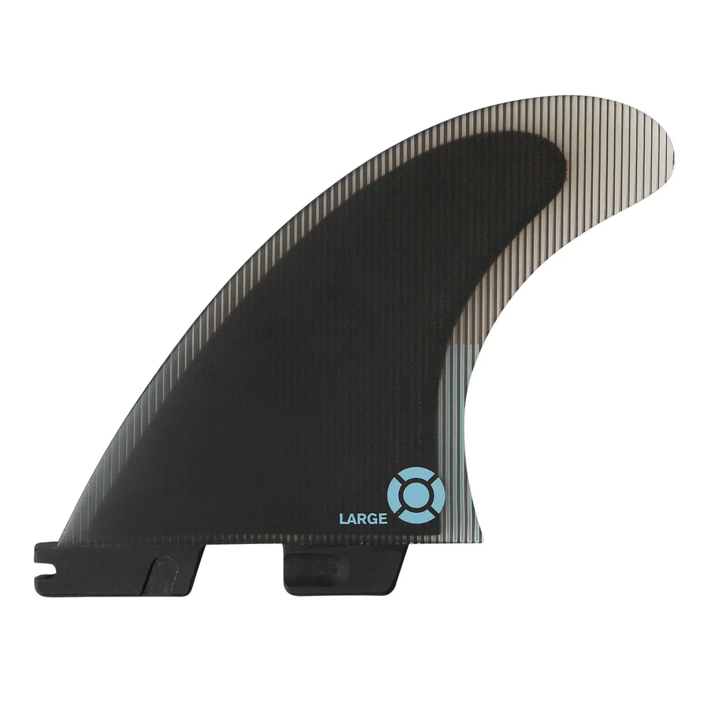 FCS II Performer PC Small Tranquil Blue Tri Fin Set