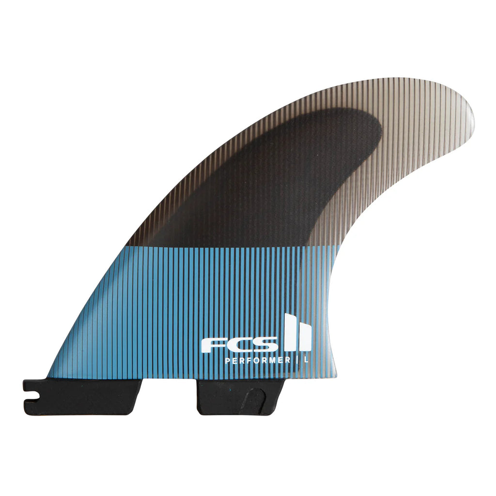 FCS II Performer PC Small Tranquil Blue Tri Fin Set