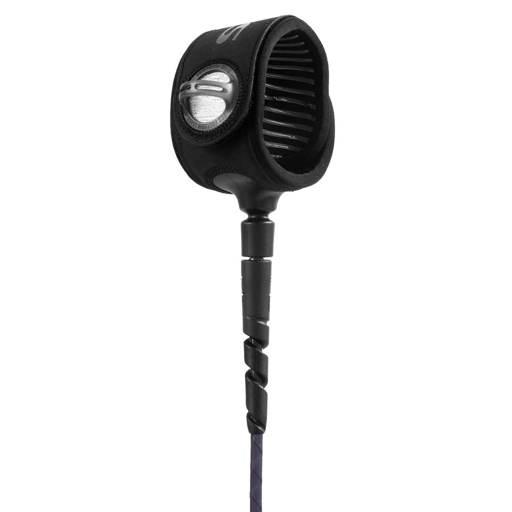 FCS Freedom Helix 7’ All Round Leash Smoke/White