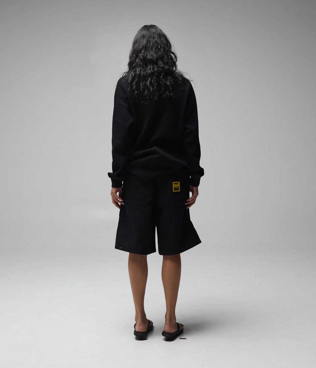 Former AG Raglan Waffle - Black