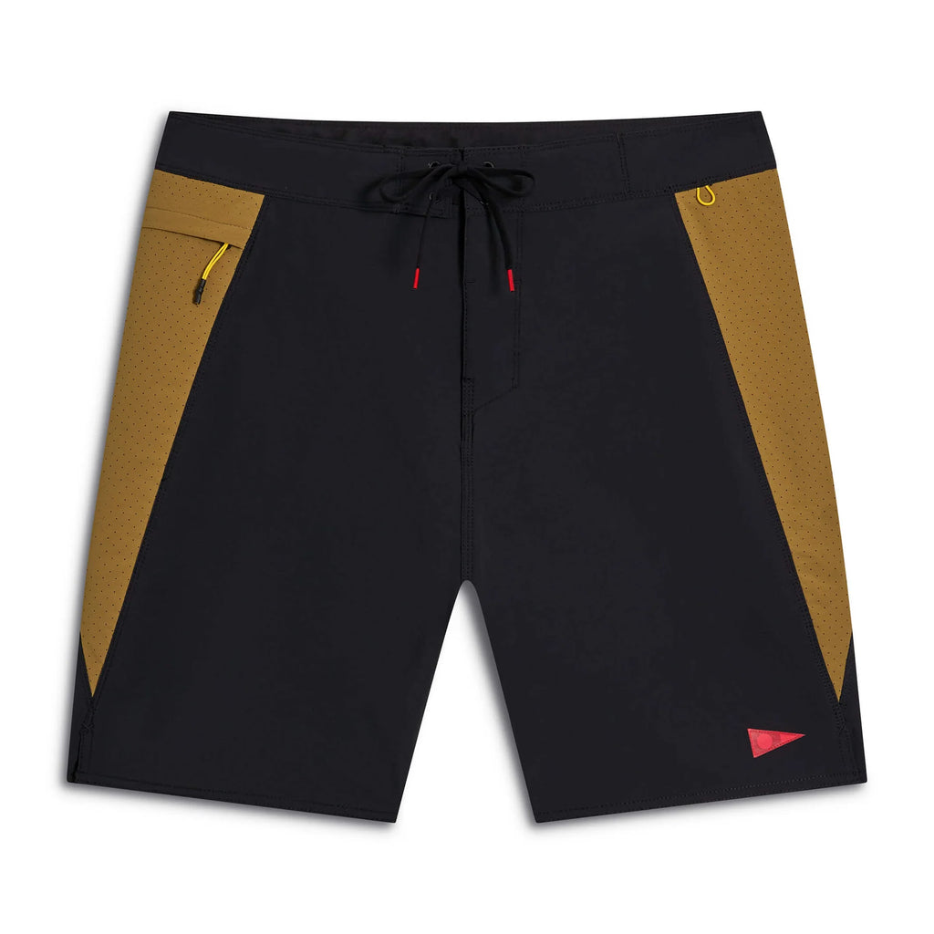 Florence Cordura Airtex Boardshort Black/Tan