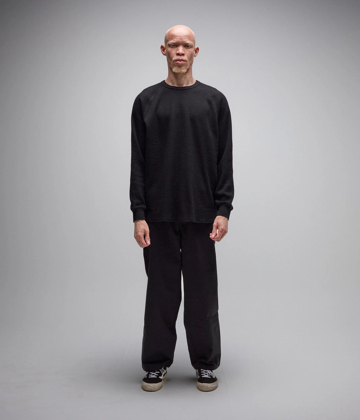 Former AG Raglan Waffle Crew Black