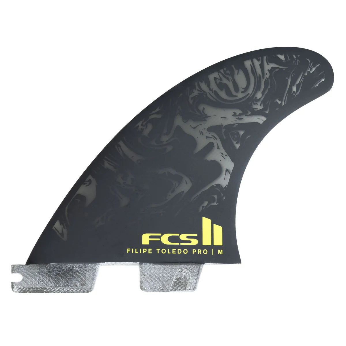 FCS II Filipe Toledo PG Pro Tri Fin Set Black/Acid Medium