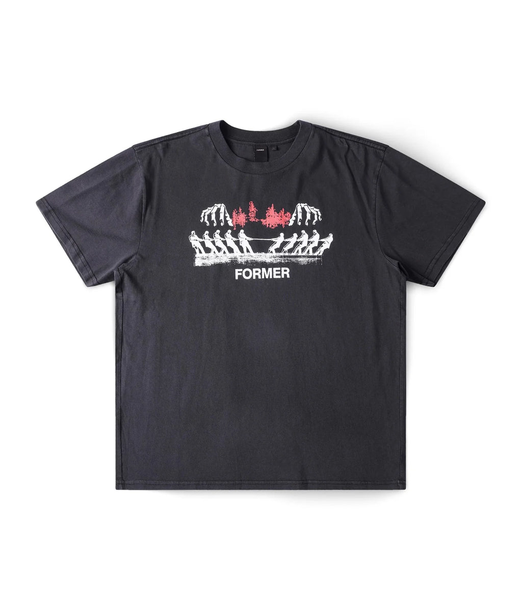 FORMER ENGINEERED T-SHIRT // WASHED BLACK