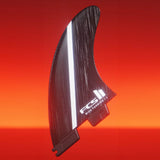 FCS II MF Glass Fibre Fusion Smoke/White Large Tri Retail Fins