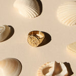 Atolea Golden Sun Ring