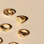 Atolea Golden Sun Ring