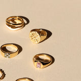 Atolea Golden Sun Ring