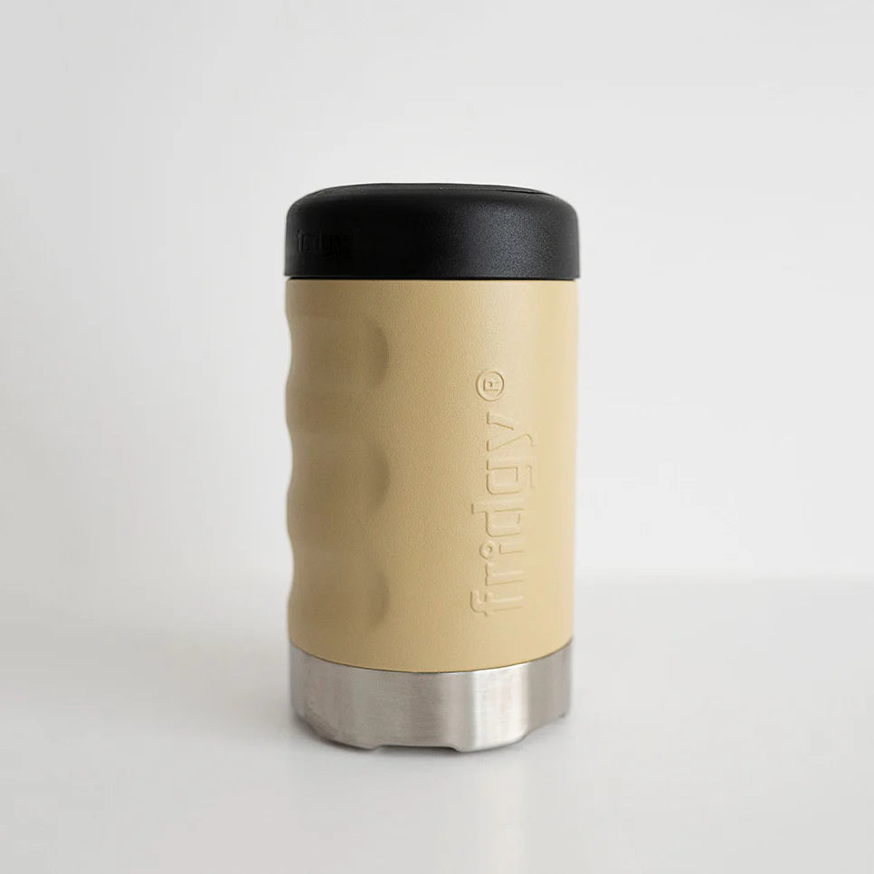 Fridgy 375ml Grip Series Can Cooler Sandy Taupe