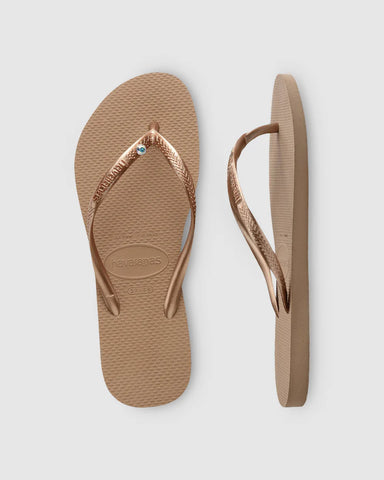 Havaianas Slim Crystal SW II Rose Gold