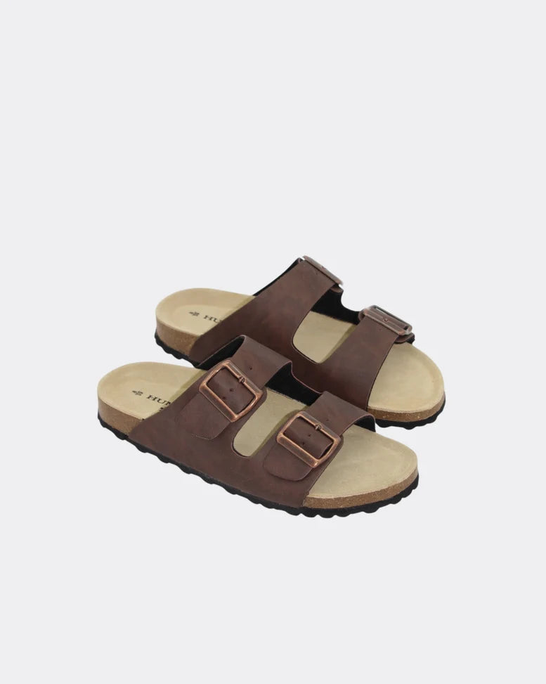 Human Ibiza Slide Ladies Choc