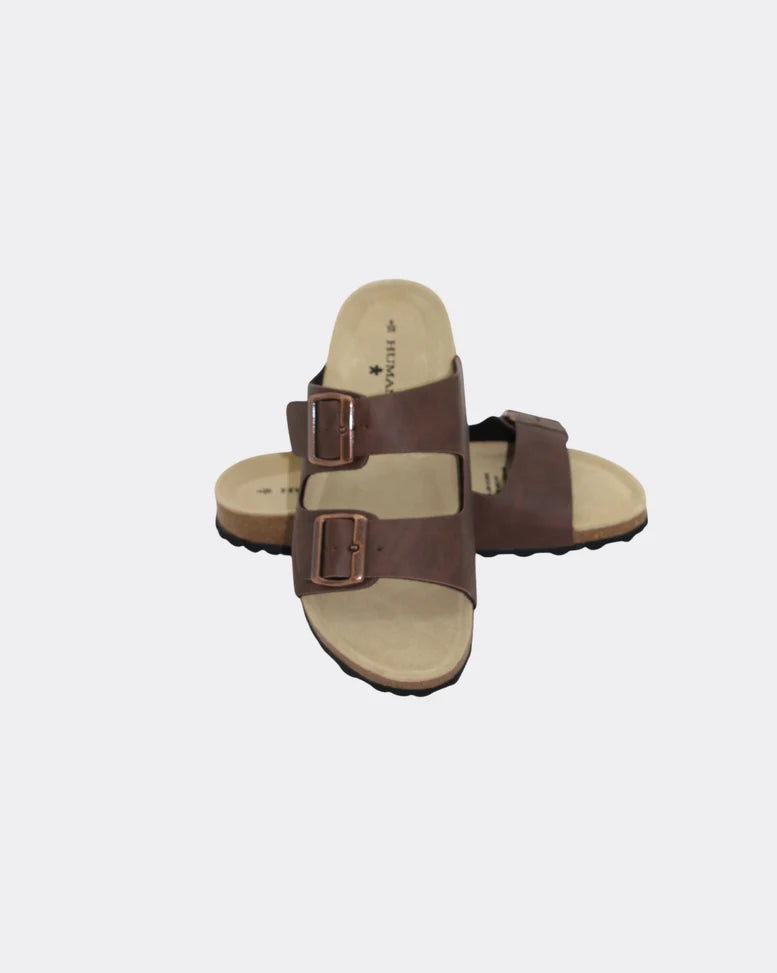 Human Ibiza Slide Ladies Choc
