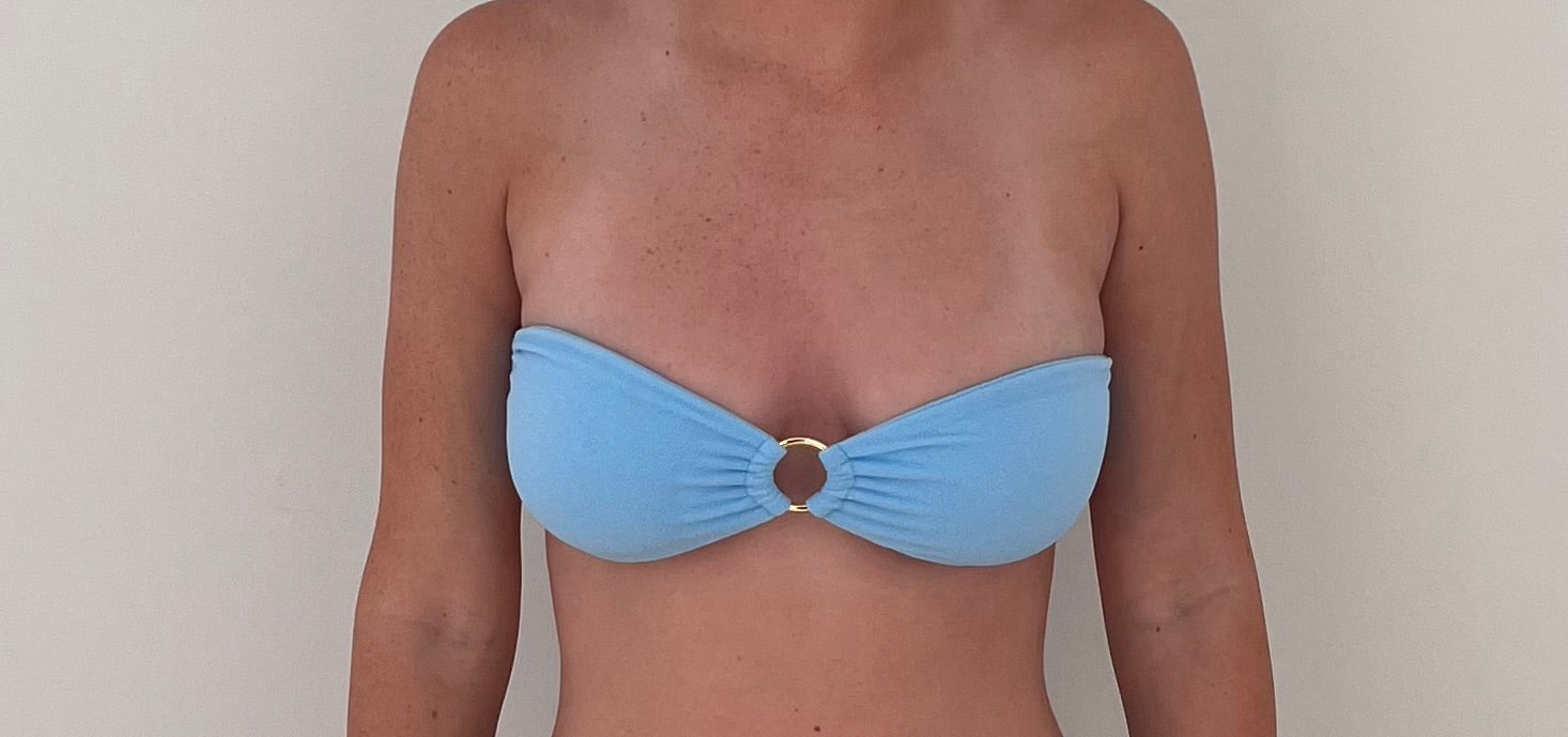 Tsunami Swim One Mile Bandeau Top Blue
