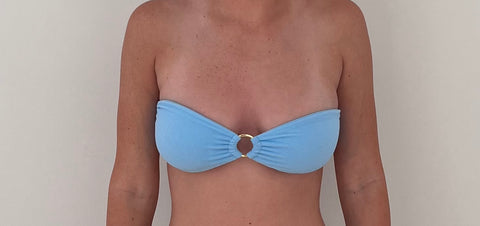 One Mile Bandeau Top Blue