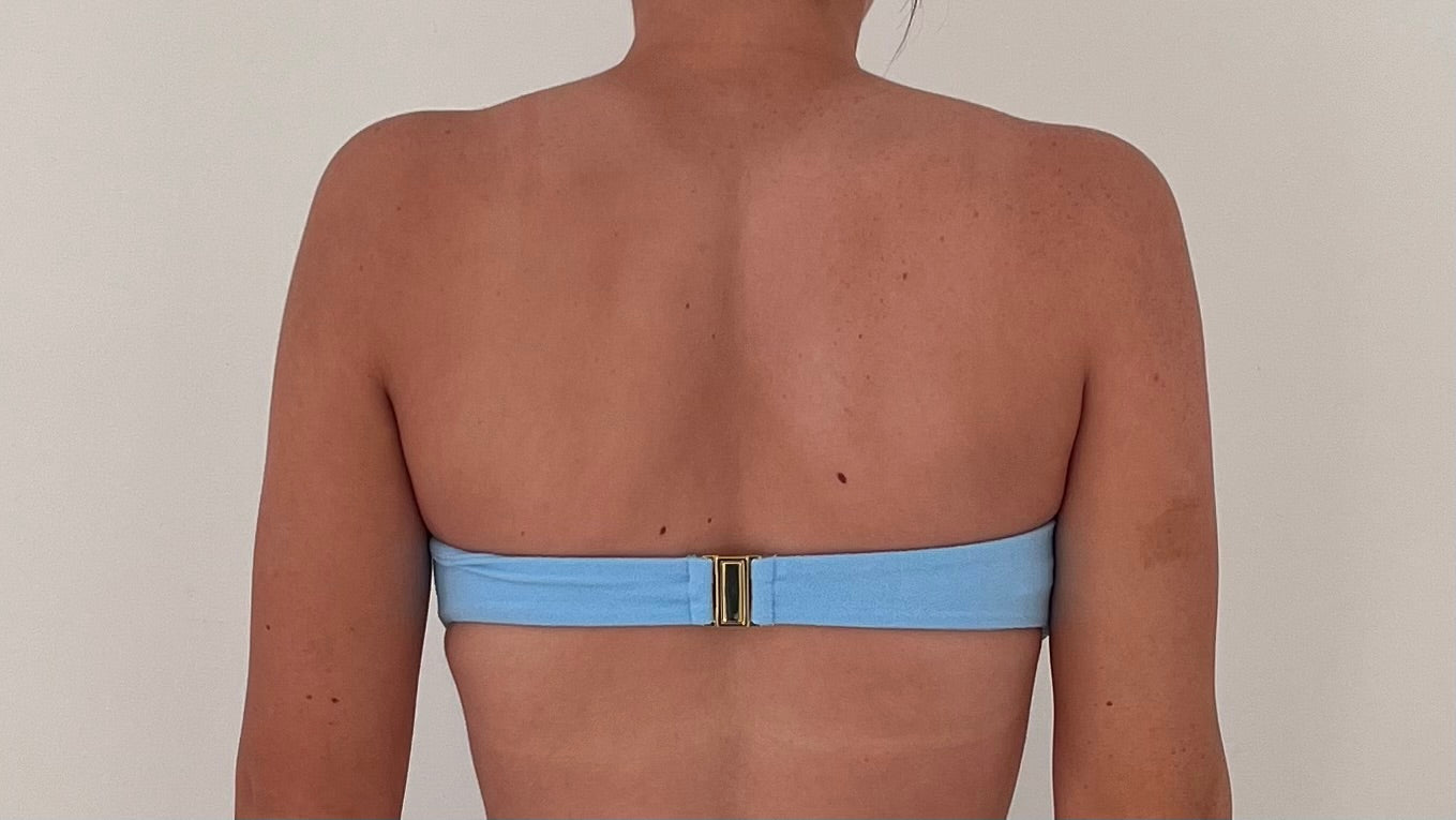Tsunami Swim One Mile Bandeau Top Blue