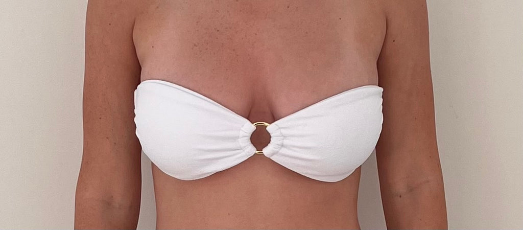 Tsunami Swim One Mile Bandeau White