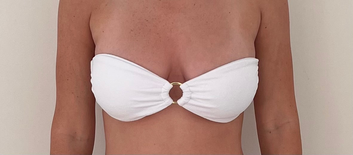 Tsunami Swim One Mile Bandeau White