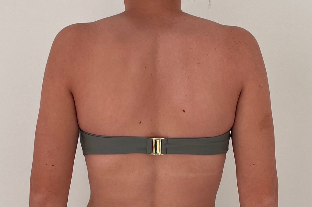 Tsunami Swim One Mile Bandeau Dark Ivy