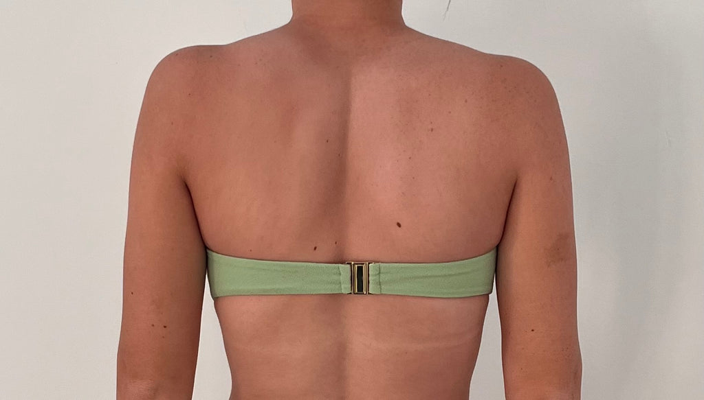 Tsunami Swim One Mile Bandeau Top Edamame