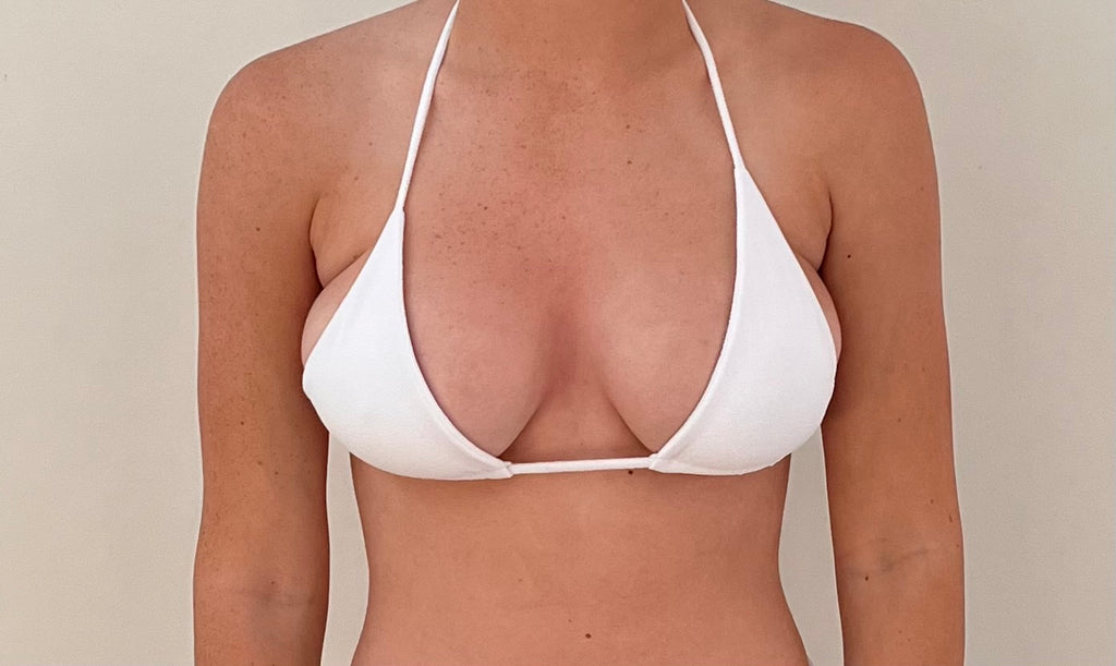 Tsunami Swim Alora Tri Top White