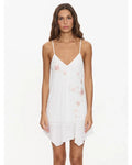 Thrills Loli Embroidery Mini Dress Off White