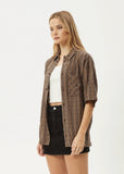 Afends Hometown Short Sleeve Shirt - Coffee