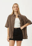 Afends Hometown Short Sleeve Shirt - Coffee