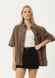 Afends Hometown Short Sleeve Shirt - Coffee