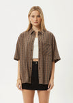 Afends Hometown Short Sleeve Shirt - Coffee