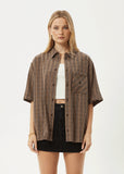Afends Hometown Short Sleeve Shirt - Coffee