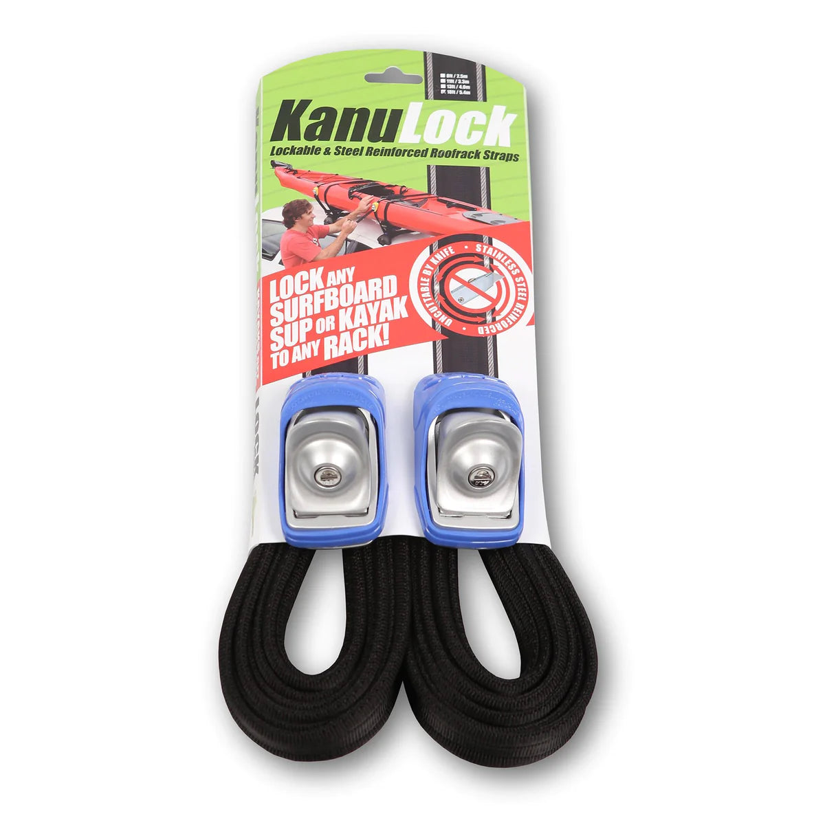FCS 5.4m / 18 Ft Kanulock Lockable Tiedown Set