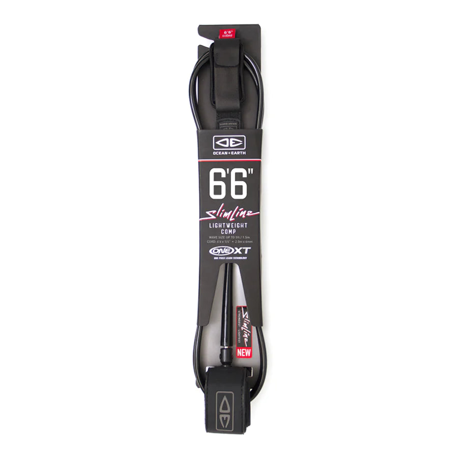 Ocean & Earth Slimline Lightweight Comp One-XT Leash - 6'6ft