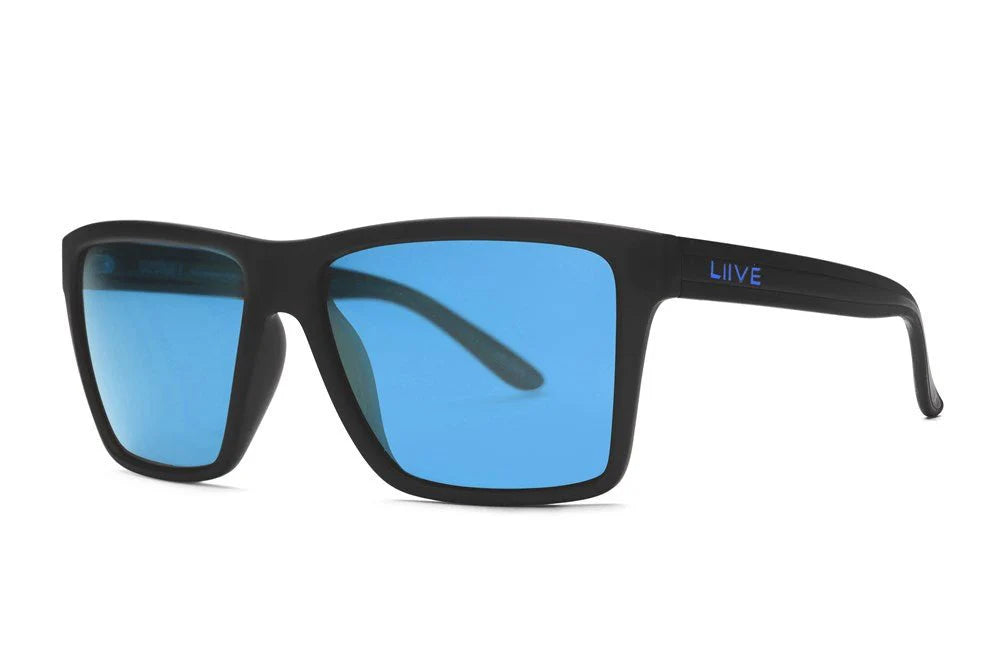 Liive Vision X Matt Scholz X Sabotage - Blue Mirror Polarised Matt Black