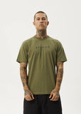 Thrown Out Recycled Retro Fit Tee - Military