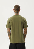 Thrown Out Recycled Retro Fit Tee - Military