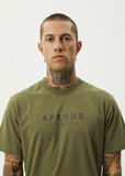 Thrown Out Recycled Retro Fit Tee - Military