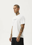 Thrown Out Recycled Retro Fit Tee - White / Black