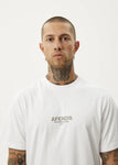 Afends Vinyl Recycled Retro Fit Tee White