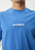 Afends Vinyl Recycled Retro Fit Tee - Washed Marina