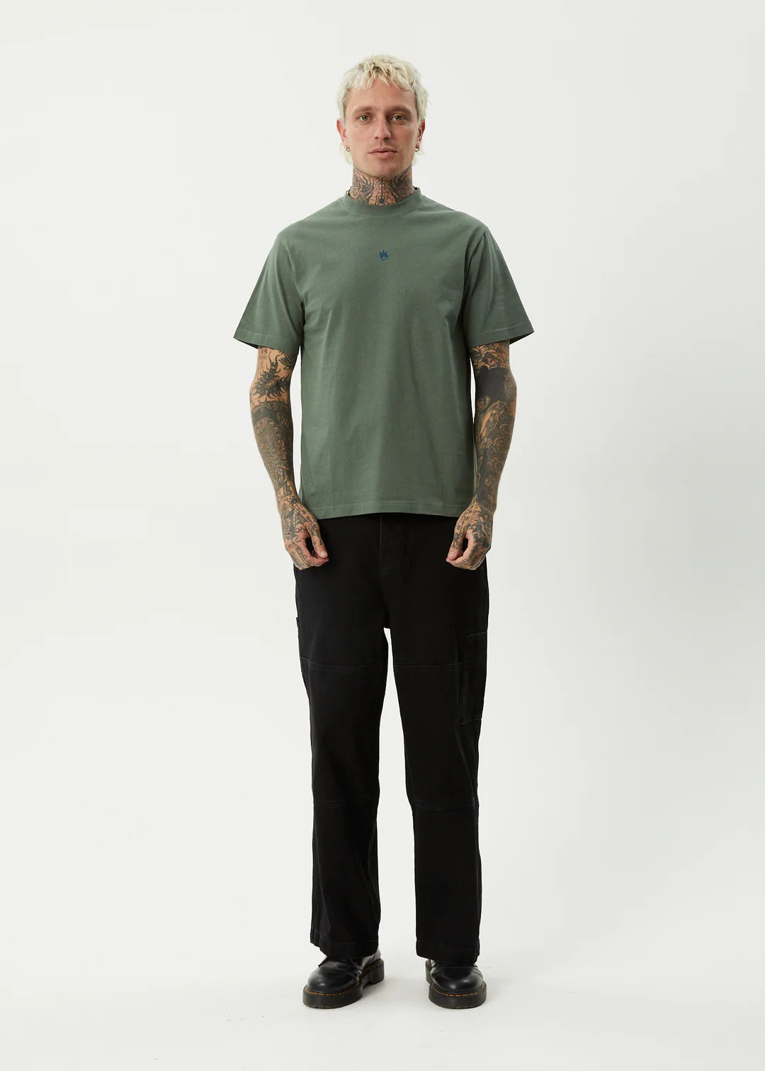 Afends Flame Recycled Retro T-Shirt - Sycamore
