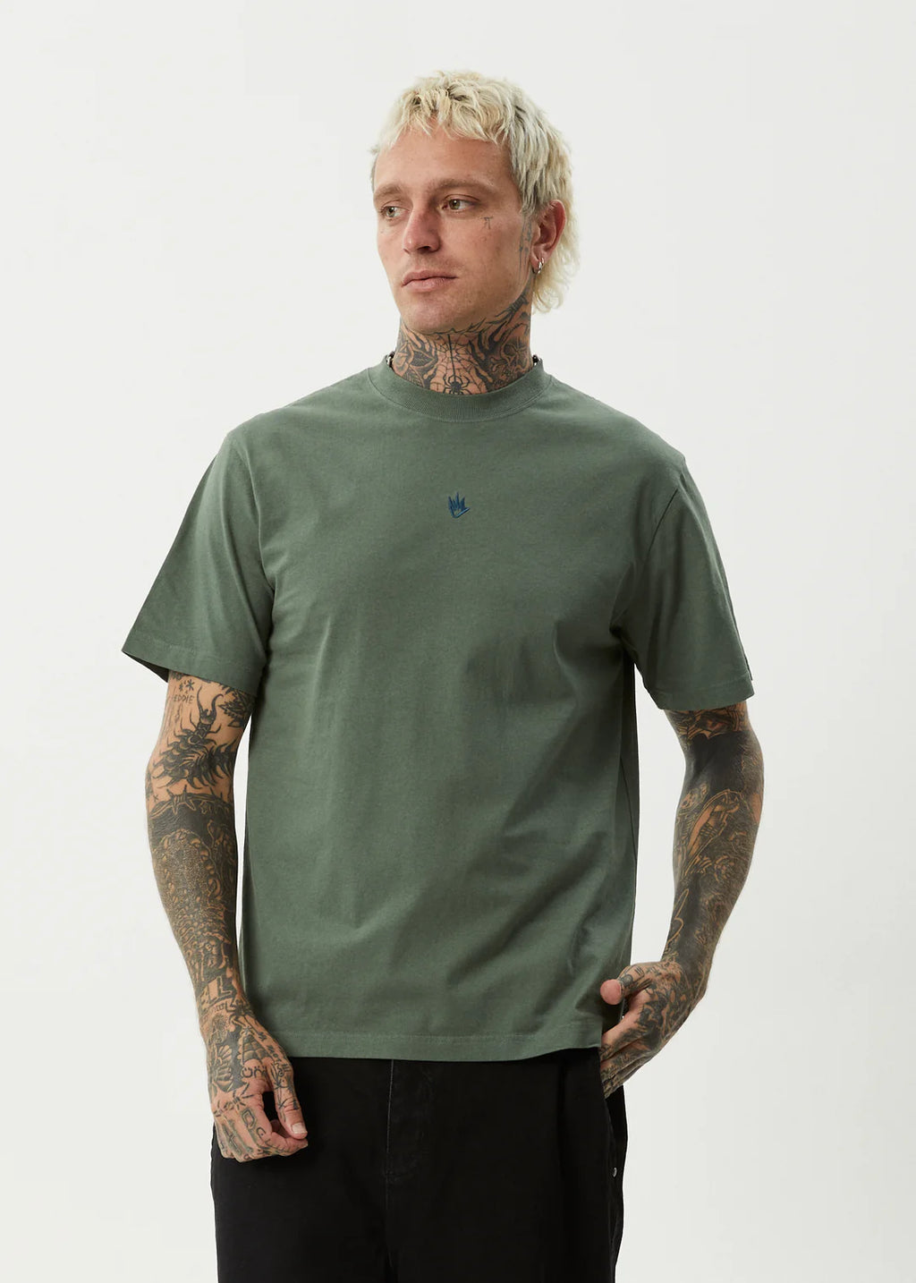 Afends Flame Recycled Retro T-Shirt - Sycamore