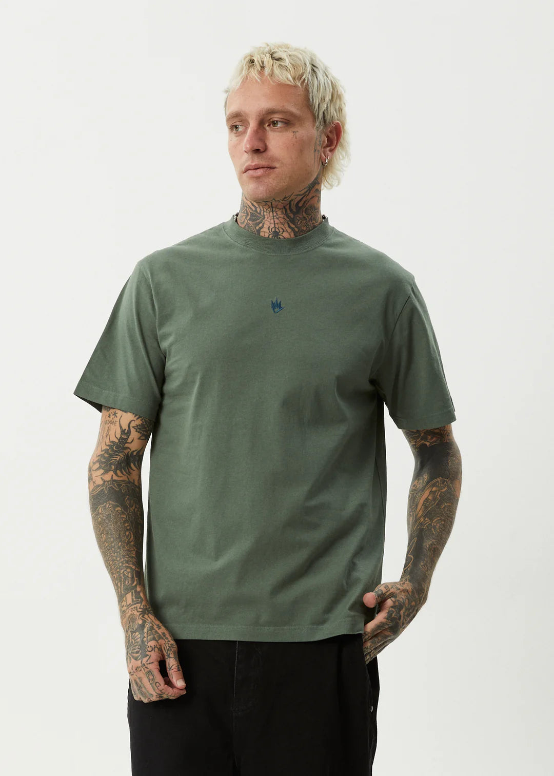Afends Flame Recycled Retro T-Shirt - Sycamore