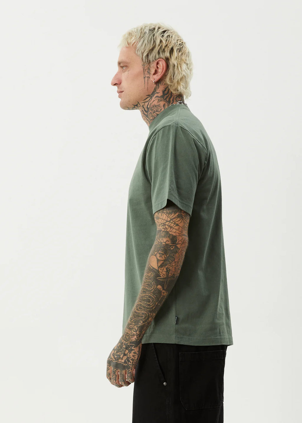 Afends Flame Recycled Retro T-Shirt - Sycamore